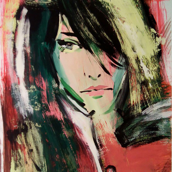 тема - женщина в розовом