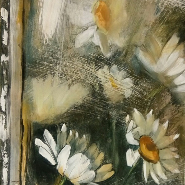 тема - август. дачное окно